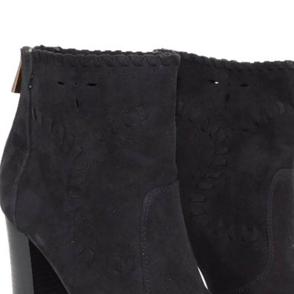 Bamboo "Scenery" Black Suede Ankle Boot View 6